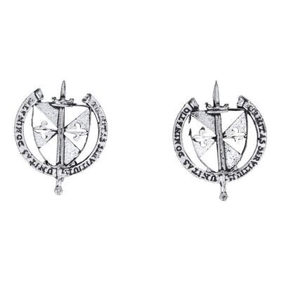 Lot # 81: JOHN WICK: CHAPTER 4 (2023): Pair of Marquis Bodyguard Myrmidons Pins