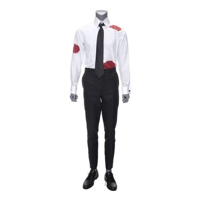 Lot # 116: JOHN WICK: CHAPTER 4 (2023): John Wick's Change 3 Bloodied Costume