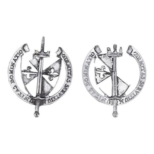 Lot # 118: JOHN WICK: CHAPTER 4 (2023): Pair of Marquis Bodyguard Myrmidons Pins