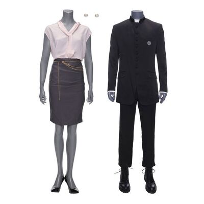 Lot # 129: JOHN WICK: CHAPTER 4 (2023): Operator Uniform with High Table Guard's Suit