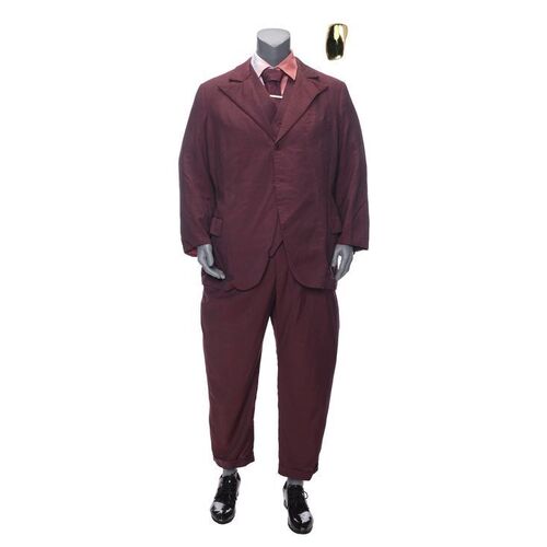 Lot # 135: JOHN WICK: CHAPTER 4 (2023): Killa's Distressed 3-Piece Suit with Gold Tooth