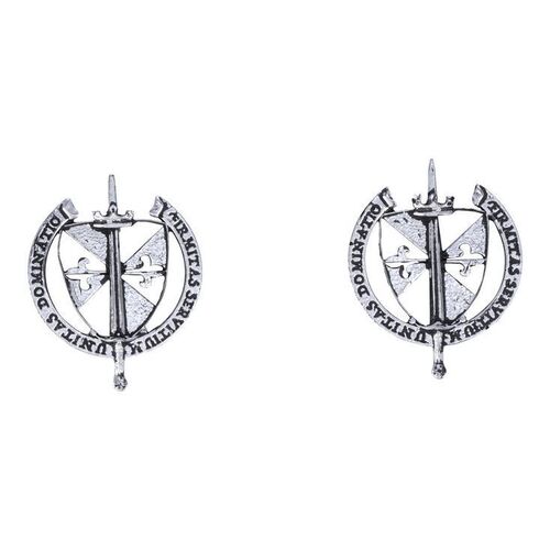 Lot # 146: JOHN WICK: CHAPTER 4 (2023): Pair of Marquis Bodyguard Myrmidons Pins