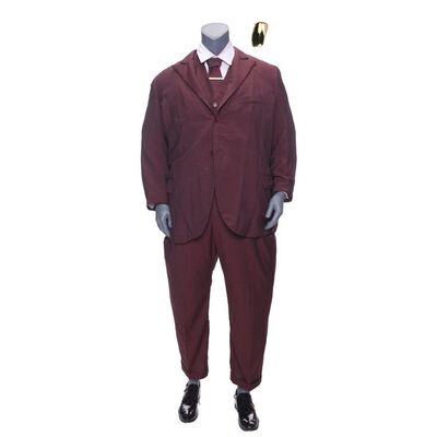 Lot # 154: JOHN WICK: CHAPTER 4 (2023): Killa's Distressed 3-Piece Suit with Gold Tooth