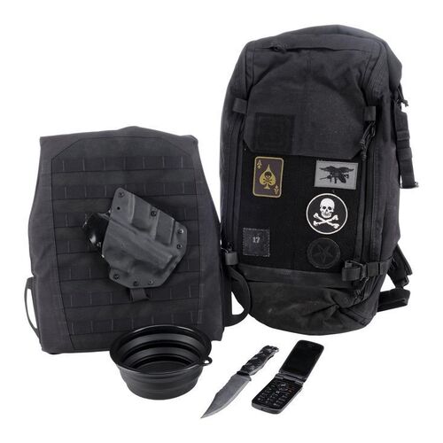 Lot # 162: JOHN WICK: CHAPTER 4 (2023): Tracker's Backpack with Accessories
