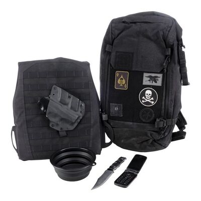 Lot # 162: JOHN WICK: CHAPTER 4 (2023): Tracker's Backpack with Accessories