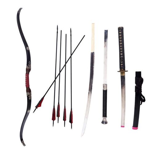 Lot # 164: JOHN WICK: CHAPTER 4 (2023): Main Character's Weapons Lot with Koji Shimazu's Half Katana and Sheath