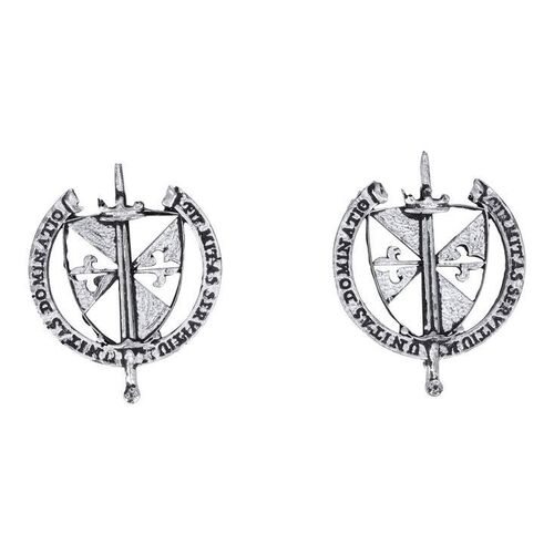 Lot # 168: JOHN WICK: CHAPTER 4 (2023): Pair of Marquis Bodyguard Myrmidons Pins