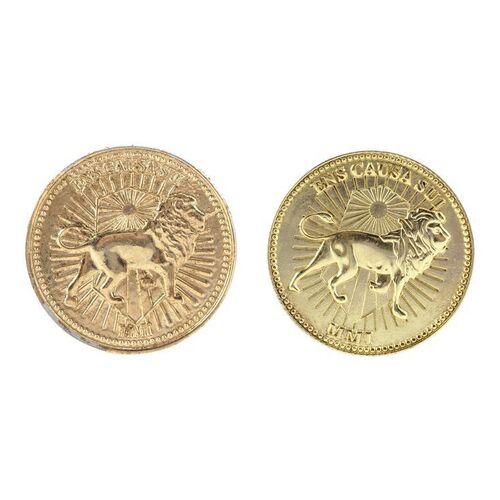 Lot # 173: JOHN WICK: CHAPTER 4 (2023): Pair of High Table Currency Coins