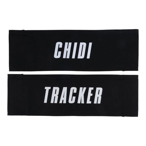 Lot # 215: JOHN WICK: CHAPTER 4 (2023): Tracker and Chidi's Production Chairbacks