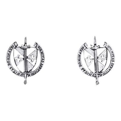 Lot # 225: JOHN WICK: CHAPTER 4 (2023): Pair of Marquis Bodyguard Myrmidons Pins