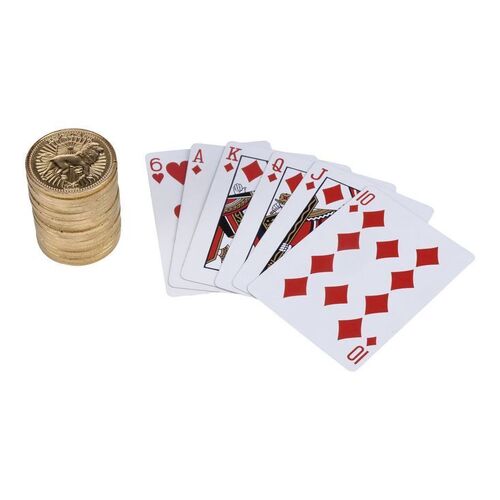 Lot # 246: JOHN WICK: CHAPTER 4 (2023): Tracker's Poker Hand and Gold Coin Roll