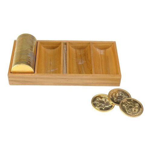 Lot # 254: JOHN WICK: CHAPTER 3-PARABELLUM (2019): Three High Table Currency Coins with Coin Roll and Tray