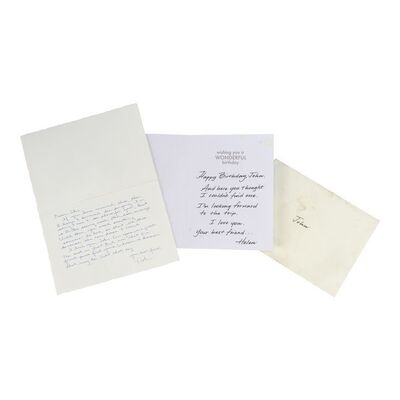 Lot # 275: JOHN WICK: CHAPTER 2 (2017): John Wick's Nightstand Card and Birthday Card