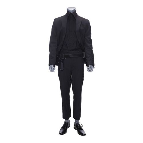 Lot # 292: JOHN WICK: CHAPTER 3-PARABELLUM (2019): John Wick's Black Stunt Suit with Tactical Belt
