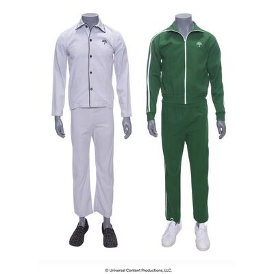 Lot # 32: The Umbrella Academy (2019-2024): Number Five's (Aidan Gallagher) Tracksuit and Pajama Sets