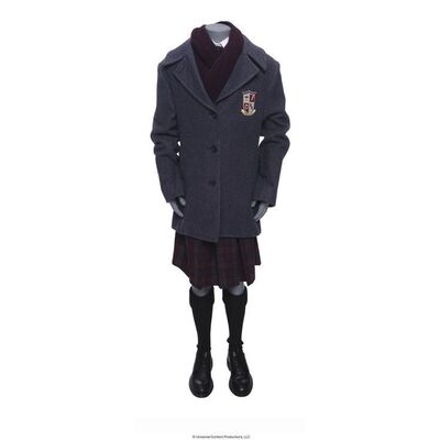 Lot # 34: The Umbrella Academy (2019-2024): Young Vanya Hargreeves's (T.J. McGibbon) Bank Press Conference Umbrella Academy Uniform