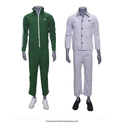 Lot # 36: The Umbrella Academy (2019-2024): Young Ben Hargreeves's (Ethan Hwang) Tracksuit and Pajama Sets