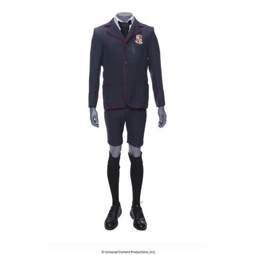 Lot # 44: The Umbrella Academy (2019-2024): Number Five's (Aidan Gallagher) Jump to the Future Umbrella Academy Clean Uniform with PD Jacket