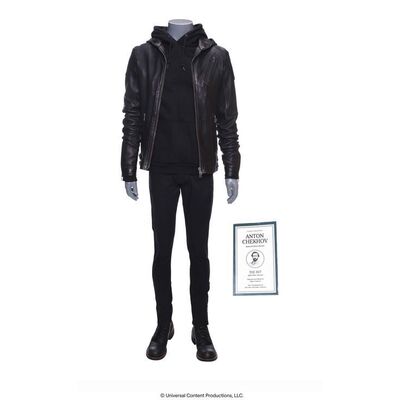 Lot # 58: The Umbrella Academy (2019-2024): Ghost Ben Hargreeves's (Justin H. Min) Haunts Klaus Costume with Book
