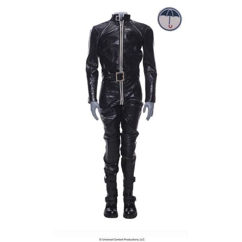 Lot # 61: The Umbrella Academy (2019-2024): Young Allison Hargreeves's (Eden Cupid) Mission Costume with Tattoo Sticker
