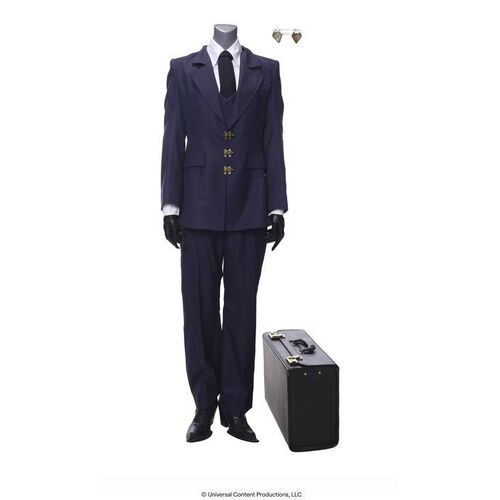 Lot # 72: The Umbrella Academy (2019-2024): Cha-Cha's Stunt Suit Costume with Briefcase