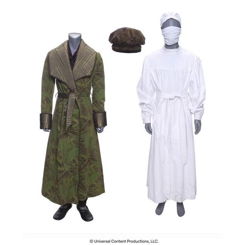 Lot # 90: The Umbrella Academy (2019-2024): Sir Reginald Hargreeves's (Colm Feore) Medical Scrubs and Pajamas with Robe