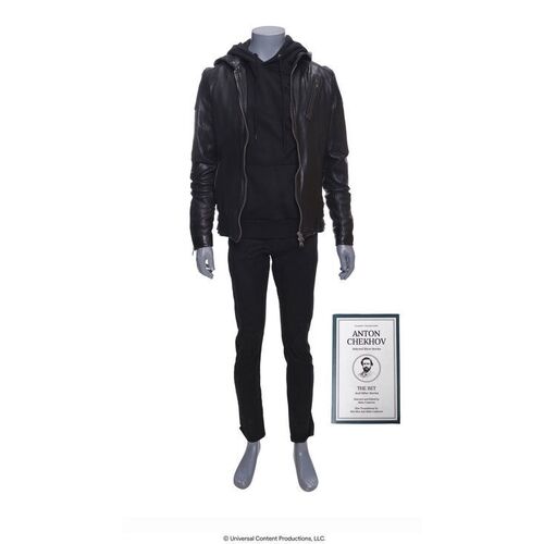 Lot # 98: The Umbrella Academy (2019-2024): Ghost Ben Hargreeves's (Justin H. Min) Costume with Book