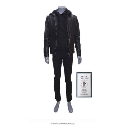 Lot # 98: The Umbrella Academy (2019-2024): Ghost Ben Hargreeves's (Justin H. Min) Costume with Book