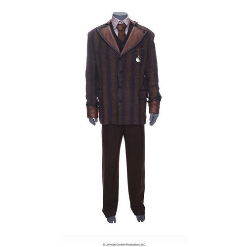 Lot # 111: The Umbrella Academy (2019-2024): Sir Reginald Hargreeves's (Colm Feore) Catches Young Luther and Allison Costume