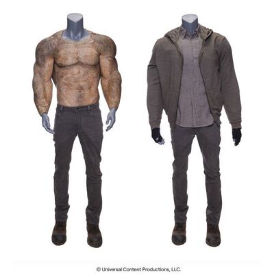 Lot # 121: The Umbrella Academy (2019-2024): Luther Hargreeves's (Tom Hopper) Search for Vanya and Harold Costume with Ape Under Torso