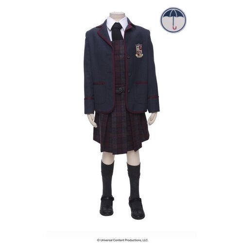 Lot # 126: The Umbrella Academy (2019-2024): Allison Hargreeves's (Jordana Blake) 4-year-old Umbrella Academy Uniform with Tattoo