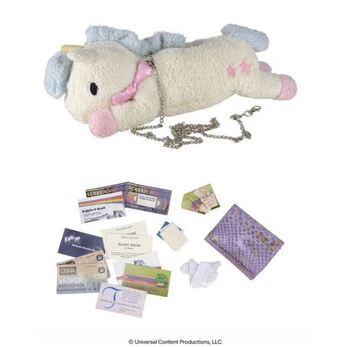 Lot # 140: The Umbrella Academy (2019-2024): Klaus Hargreeves's (Robert Sheehan) Purple Wallet and Pony Purse