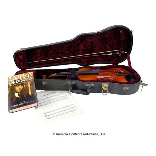 Lot # 148: The Umbrella Academy (2019-2024): Vanya Hargreeves's (Elliot Page) Violin with Case and Accessories