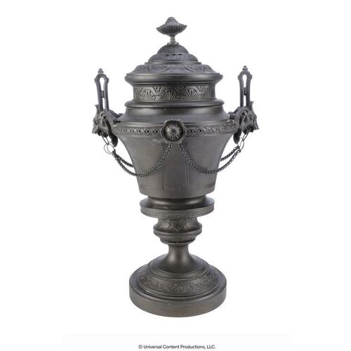 Lot # 150: The Umbrella Academy (2019-2024): Sir Reginald Hargreeves's (Colm Feore) Rubber Urn with Faux Ashes