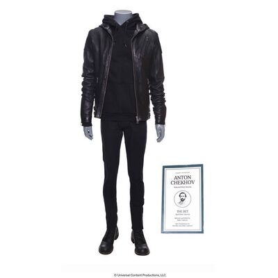 Lot # 151: The Umbrella Academy (2019-2024): Ghost Ben Hargreeves's (Justin H. Min) Complete Costume with Book