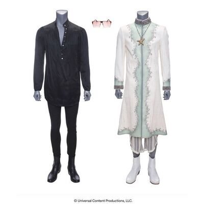 Lot # 158: The Umbrella Academy (2019-2024): Klaus Hargreeves's (Robert Sheehan) Levitation Trick and Prophet Costumes