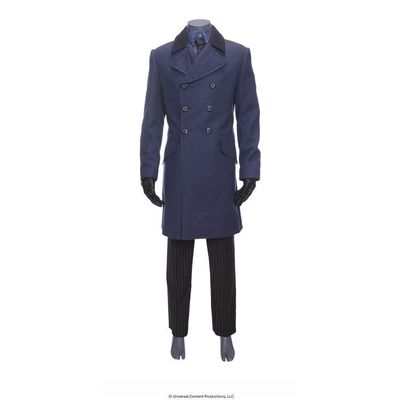 Lot # 175: The Umbrella Academy (2019-2024): Sir Reginald Hargreeves's (Colm Feore) Fight with Diego Hero Costume