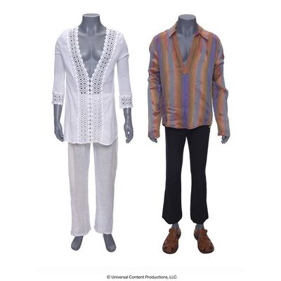 Lot # 183: The Umbrella Academy (2019-2024): Klaus Hargreeves's (Robert Sheehan) Police Station and Bus Traveling Costumes