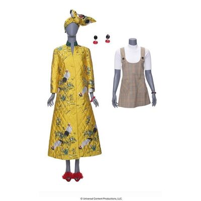 Lot # 185: The Umbrella Academy (2019-2024): The Handler (Kate Walsh) and Lila Pitts' (Ritu Arya) Hotel Room Pancake Costumes