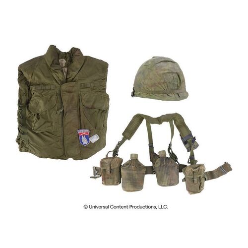 Lot # 190: The Umbrella Academy (2019-2024): Klaus Hargreeves's (Robert Sheehan) Vietnam Uniform Components with David's Dog Tags