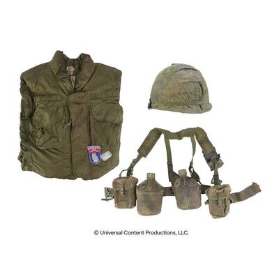 Lot # 190: The Umbrella Academy (2019-2024): Klaus Hargreeves's (Robert Sheehan) Vietnam Uniform Components with David's Dog Tags