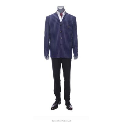 Lot # 211: The Umbrella Academy (2019-2024): Sir Reginald Hargreeves's (Colm Feore) Cares for Pogo Suit with Monocle