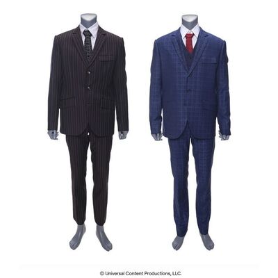 Lot # 213: The Umbrella Academy (2019-2024): Sir Reginald Hargreeves's (Colm Feore) Valhalla Episode Costumes