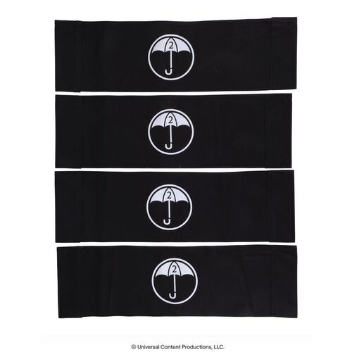Lot # 214: The Umbrella Academy (2019-2024): Two Guest and Two Cast Season 2 Umbrella Academy Chairbacks