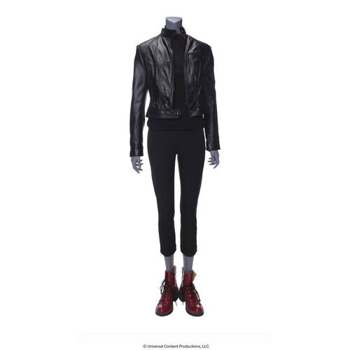 Lot # 215: The Umbrella Academy (2019-2024): Lila Pitt's Commission Ensemble with Head of Security Pin