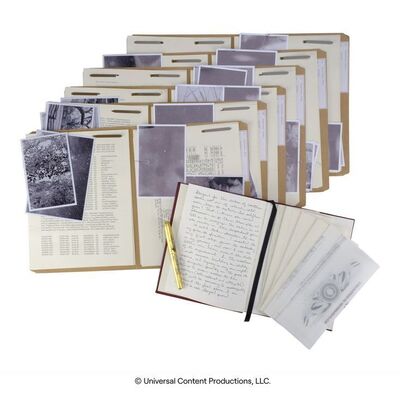 Lot # 218: The Umbrella Academy (2019-2024): Sir Reginald Hargreeves's (Colm Feore) 1960s Journal with Files on the Siblings