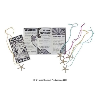 Lot # 221: The Umbrella Academy (2019-2024): Set of Five Metal 'Destiny's Children' Necklaces with Pamphlets