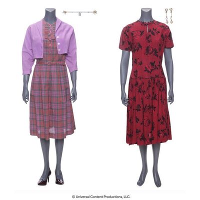 Lot # 224: The Umbrella Academy (2019-2024): Allison Hargreeves's (Emmy Raver-Lampman) 1960s Shopping Costumes