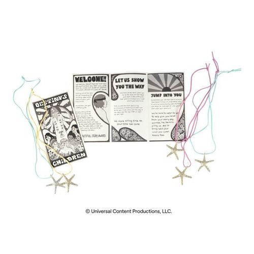 Lot # 227: The Umbrella Academy (2019-2024): Set of Five Metal 'Destiny's Children' Necklaces with Pamphlets