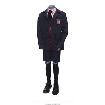 Lot # 231: The Umbrella Academy (2019-2024): Number Five's Commission Boardroom Battle Bloody Stunt Umbrella Academy Uniform